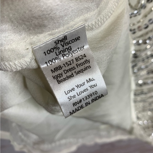 Show me your Mumu embellished sequin Iggy mini dress Frost nwt size small - Picture 5 of 13